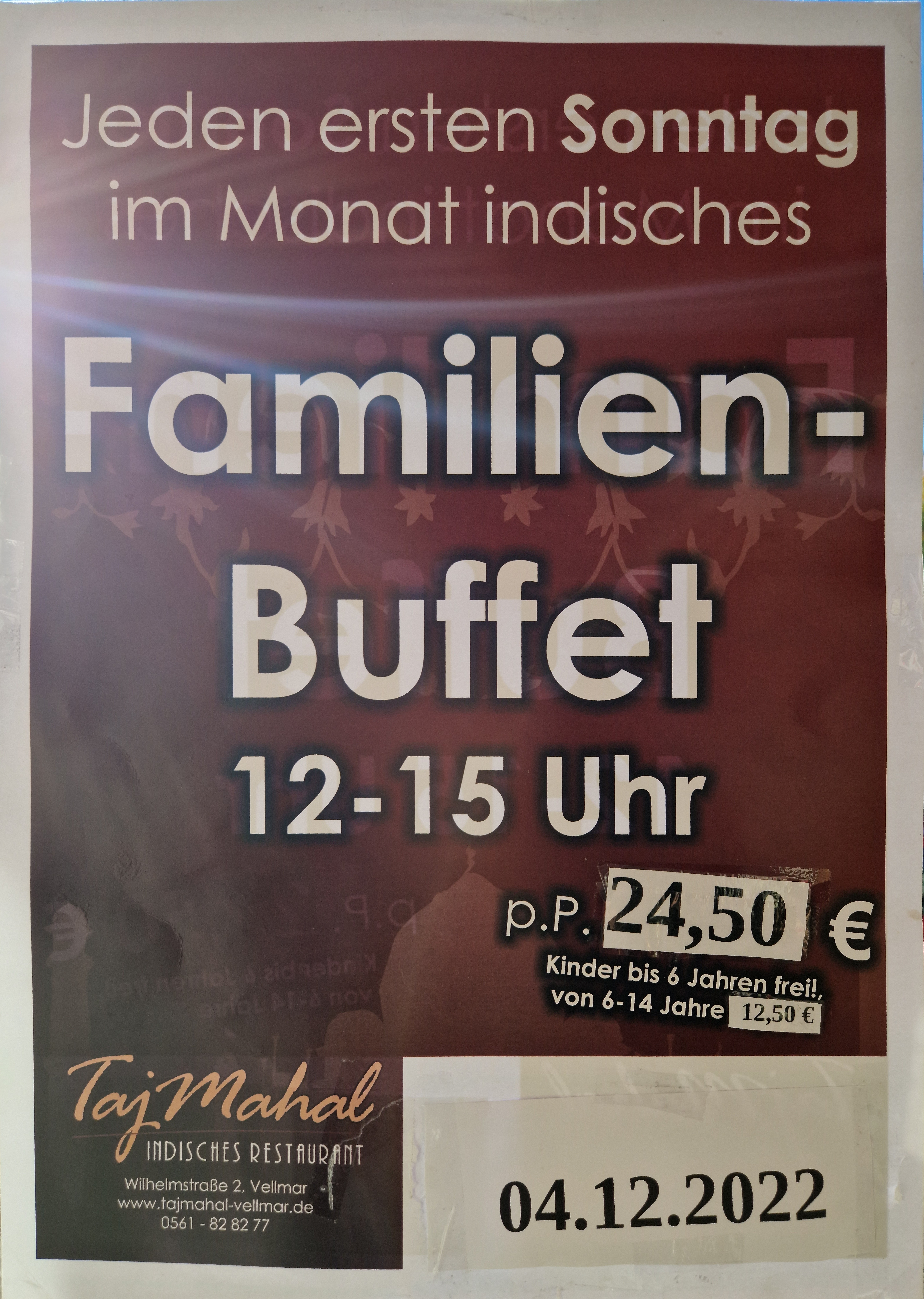 Familienbuffet - 04.12.2022
