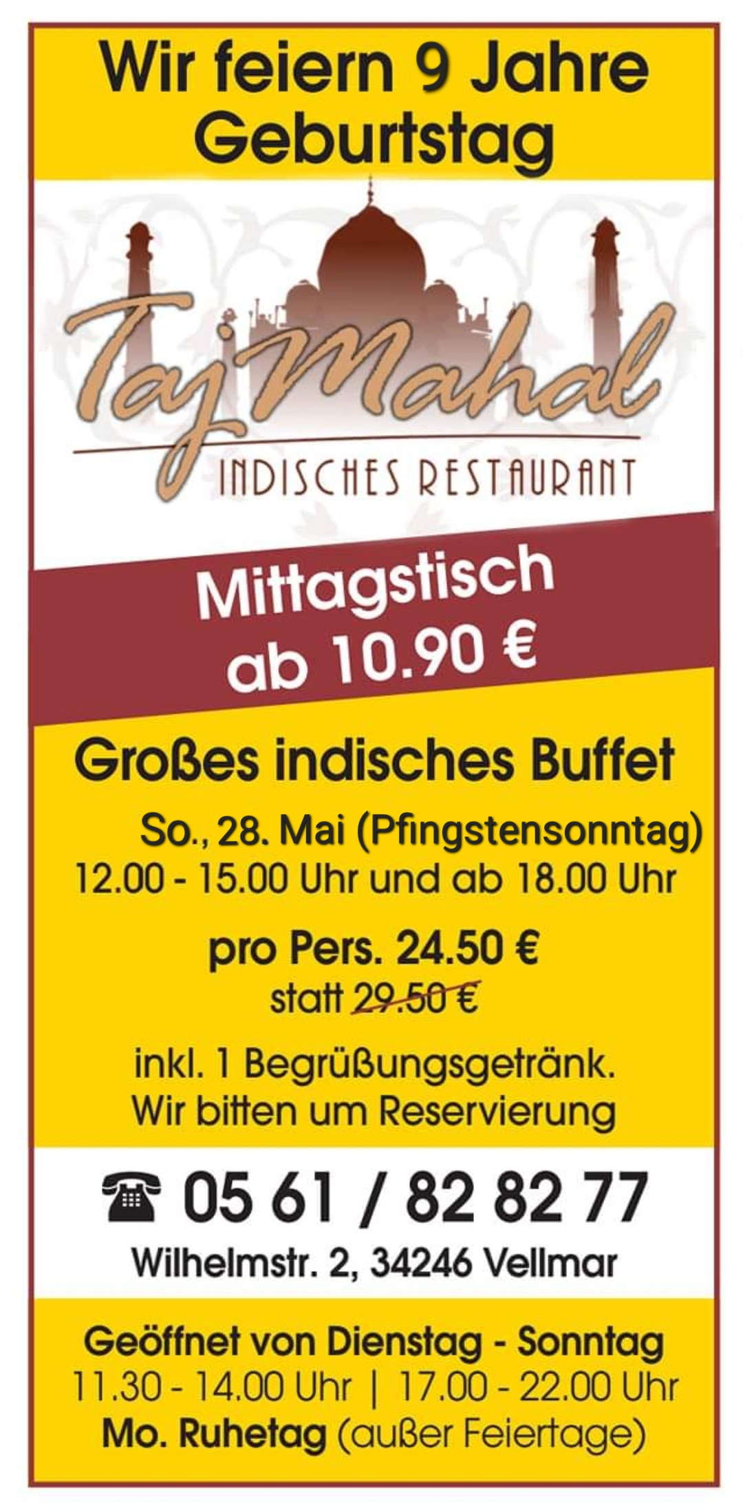 9 Jähriges Jubiläum